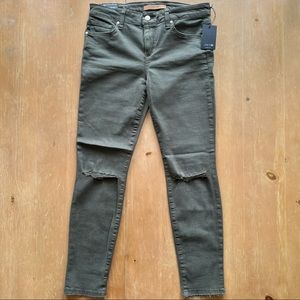 Joe's Jeans Dark Green Ankle Cropped